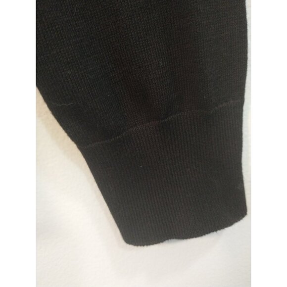 CAbi Winsome Open Front Cardigan Sweater Black Long Sleeve Cotton Blend - XL - Picture 3 of 9